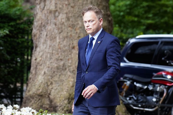 Transport secretary Grant Shapps in Downing Street.