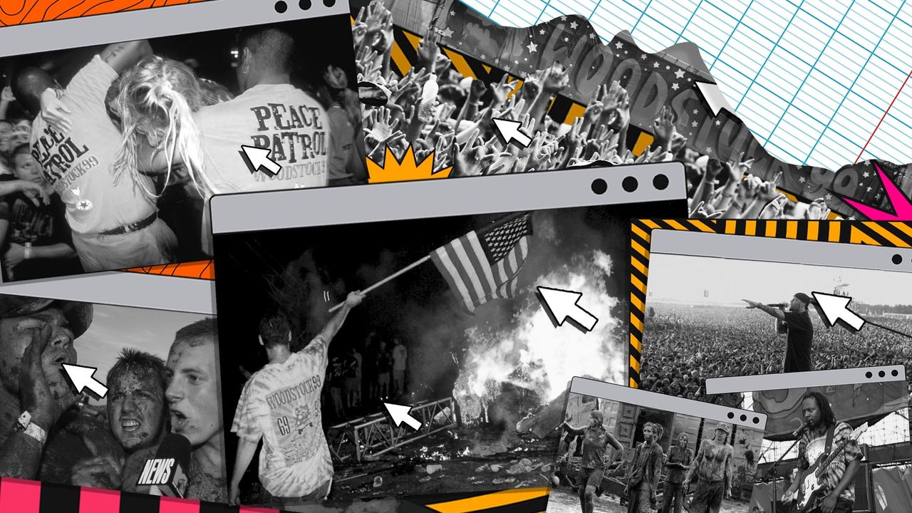 Scenes from the music festival featured in "Trainwreck: Woodstock '99."