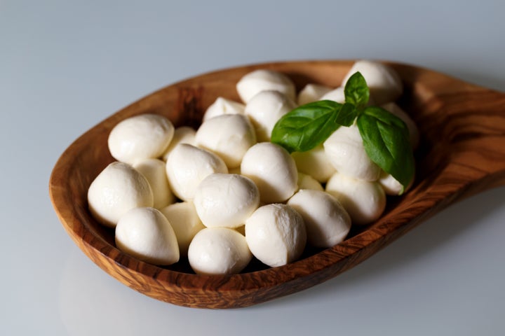 Mozzarella pearls work well in salads.