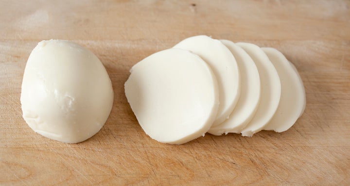 A mozzarella log works well at room temperature or baked in a pasta dish.