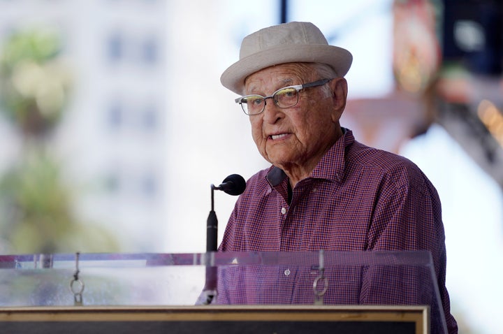 Writer/producer Norman Lear speaks at a Hollywood Walk of Fame star ceremony for actress Marla Gibbs, Tuesday, July 20, 2021, in Los Angeles.