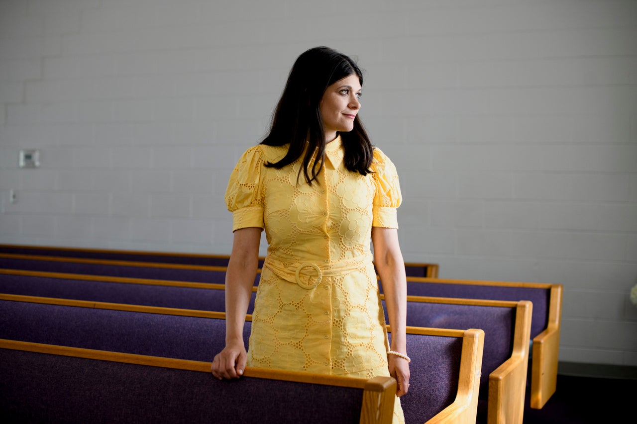 Stevens visits the New Springfield Missionary Baptist Church in Pontiac, Michigan, on Saturday. A cash advantage has helped her remind voters of her work for Obama.