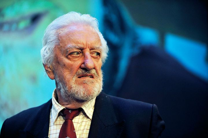 Bernard Cribbins looks on after receiving the annual J M Barrie Award for a lifetime of unforgettable work for children on stage, film, television and record in 2014.