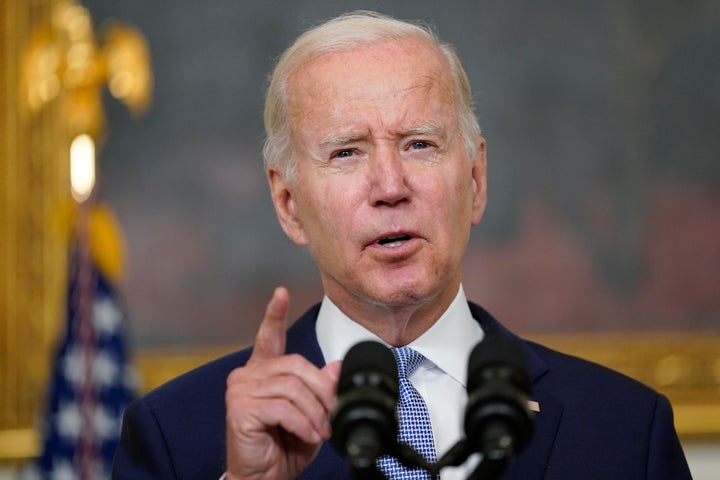 President Joe Biden speaks about the Inflation Reduction at the White House on Thursday, July 28.