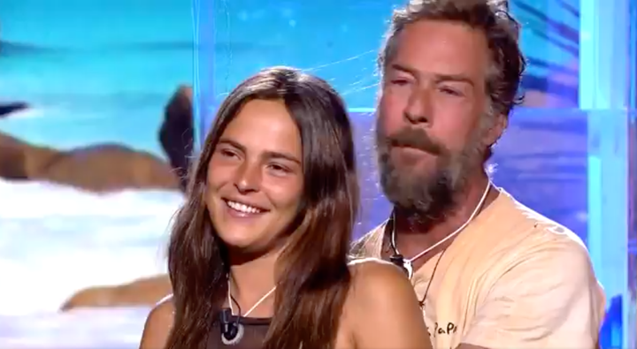 Marta Peñate y Nacho Palau en la final de 'Supervivientes'.