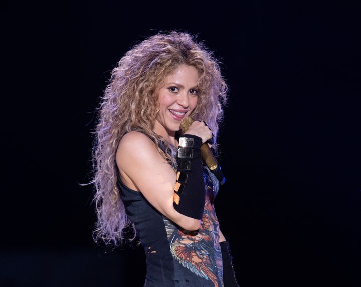 La cantante Shakira, durante un concierto en 2018.