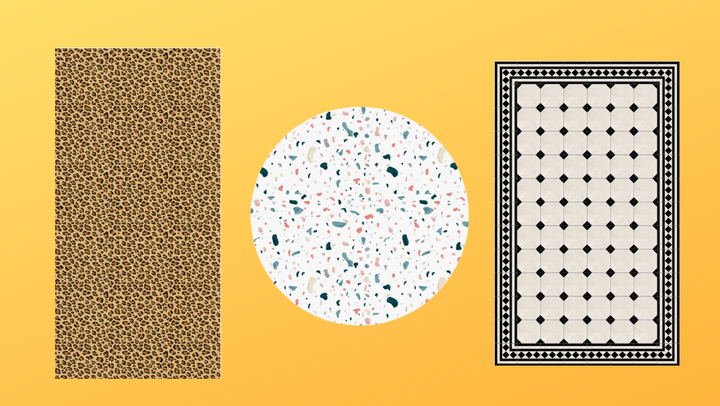 From left to right: <a href="https://www.vmathome.com/collections/all-models/products/pantera-vinyl-mat" target="_blank" role="link" rel="sponsored" class=" js-entry-link cet-external-link" data-vars-item-name="V Mat Pantera mat" data-vars-item-type="text" data-vars-unit-name="62e3f78fe4b0c60a5667d62e" data-vars-unit-type="buzz_body" data-vars-target-content-id="https://www.vmathome.com/collections/all-models/products/pantera-vinyl-mat" data-vars-target-content-type="url" data-vars-type="web_external_link" data-vars-subunit-name="article_body" data-vars-subunit-type="component" data-vars-position-in-subunit="0">V Mat Pantera mat</a>, <a href="https://www.etsy.com/listing/1166747587/white-terrazzo-vinyl-floor-mat-pvc" target="_blank" role="link" rel="sponsored" class=" js-entry-link cet-external-link" data-vars-item-name="Etsy terrazzo mat" data-vars-item-type="text" data-vars-unit-name="62e3f78fe4b0c60a5667d62e" data-vars-unit-type="buzz_body" data-vars-target-content-id="https://www.etsy.com/listing/1166747587/white-terrazzo-vinyl-floor-mat-pvc" data-vars-target-content-type="url" data-vars-type="web_external_link" data-vars-subunit-name="article_body" data-vars-subunit-type="component" data-vars-position-in-subunit="1">Etsy terrazzo mat</a>, <a href="https://www.etsy.com/listing/1233572480/victorian-tiles-black-beige-vinyl-mat" target="_blank" role="link" rel="sponsored" class=" js-entry-link cet-external-link" data-vars-item-name="Etsy Victorian mat" data-vars-item-type="text" data-vars-unit-name="62e3f78fe4b0c60a5667d62e" data-vars-unit-type="buzz_body" data-vars-target-content-id="https://www.etsy.com/listing/1233572480/victorian-tiles-black-beige-vinyl-mat" data-vars-target-content-type="url" data-vars-type="web_external_link" data-vars-subunit-name="article_body" data-vars-subunit-type="component" data-vars-position-in-subunit="2">Etsy Victorian mat</a>.