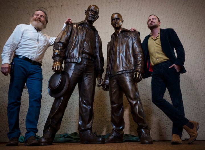 Bryan Cranston, Aaron Paul memorialized in Breaking Bad bronze statues