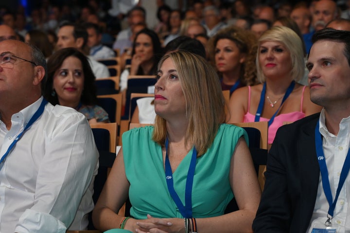 La presidenta del Partido Popular de Extremadura, María Guardiola.