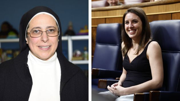 Sor Lucía Caram e Irene Montero.
