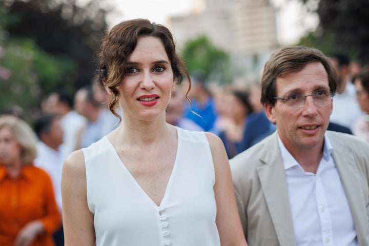 La presidenta de la Comunidad de Madrid, Isabel Díaz Ayuso, y el alcalde de Madrid, José Luis Martínez-Almeida.