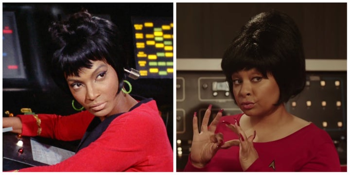 Nichelle Nichols and Raven-Symoné as Nichols on “Drunk History.”