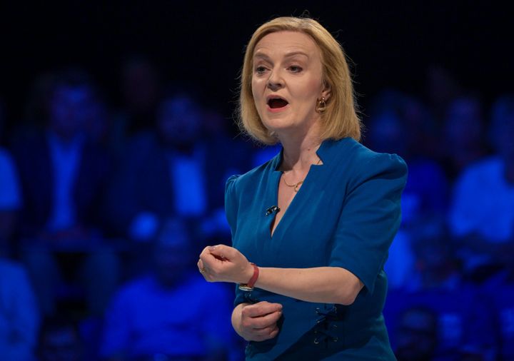 Liz Truss at the Conservative members' hustings on Monday night