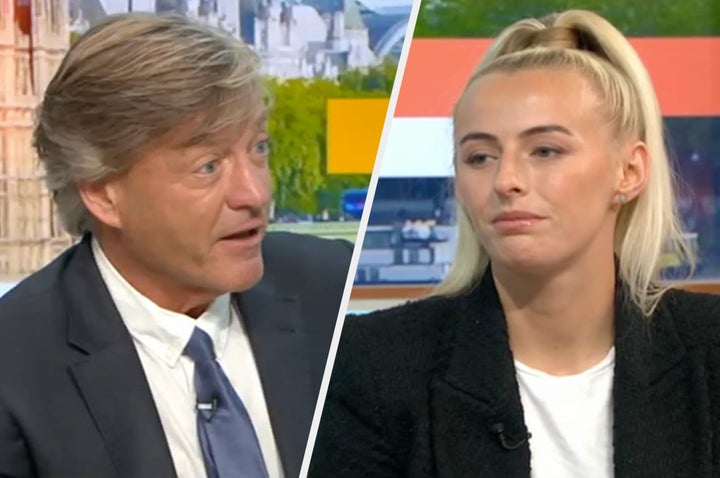 Richard Madeley and Chloe Kelly