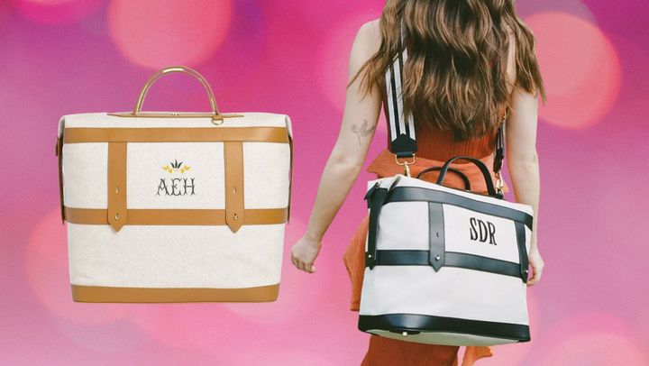 The Paravel weekender bag can be monogrammed. 