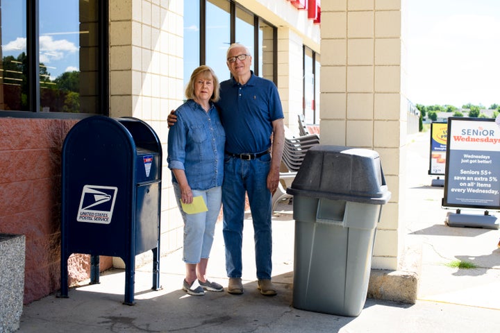 Janet and Kim Rush at Family Fare Supermarket in Byron Center, Michigan on July 25.  Republican voters said they believed Congress wasted too much time on Democrats' attacks on Trump.