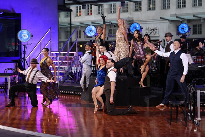 The Strictly pros performing together earlier this year