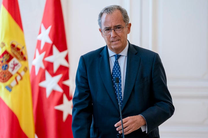 Enrique Ossorio, vicepresidente de la Comunidad de Madrid, en una foto de archivo.
