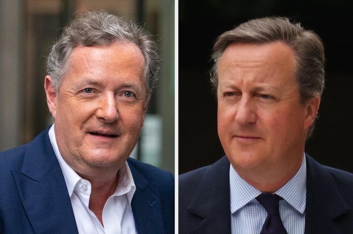 Piers Morgan and David Cameron