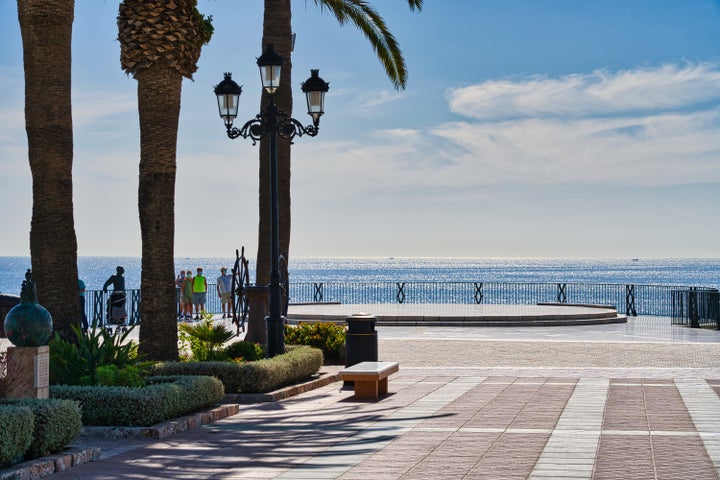 Imagen del Balcón de Europa en Nerja, Málaga.