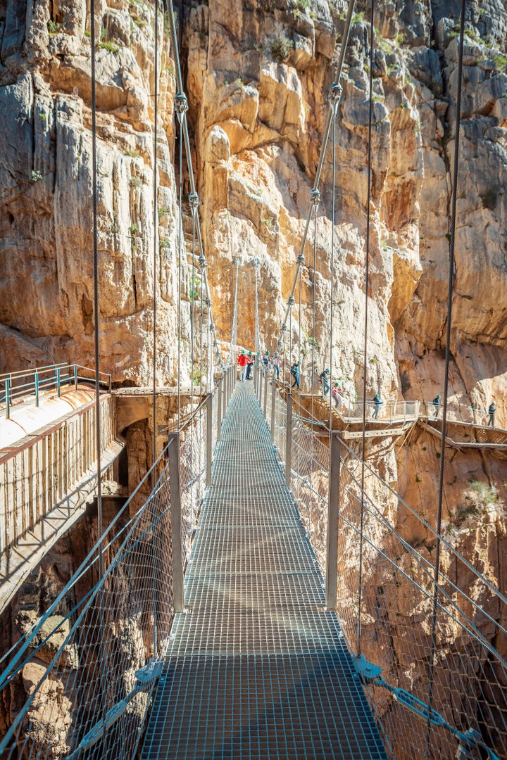 Caminito del Rey a su paso por Ardales, Málaga.
