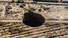 Giant Sinkhole Swallows Chilean Land Owned By Canadian Mining Company Giant Sinkhole Swallows Chilean Land Owned By Canadian Mining Company