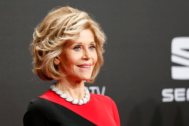 Fonda arrives for the Goldene Kamera on March 4, 2017 in Hamburg, Germany.