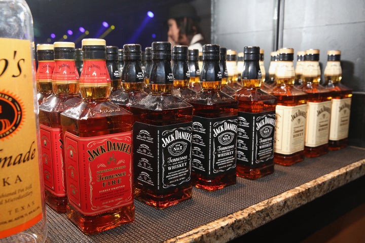 A variety of Jack Daniels’ Tennessee Whiskey.