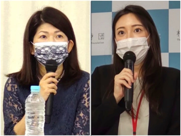 村上玲さん(右)と、白井智子さん