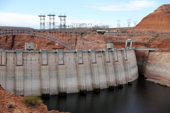 As severe drought grips parts of the western United States, water levels at Lake Powell have dropped to their lowest level since the lake was created by damming the Colorado River in 1963. 