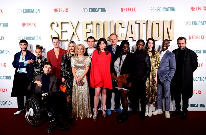 The cast of Sex Education
