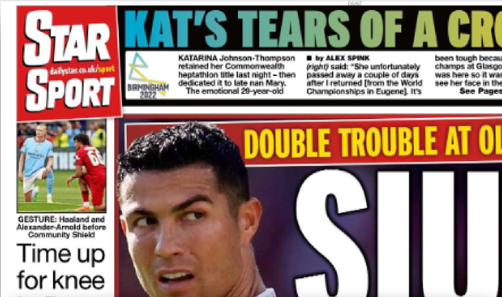 La sonada portada sobre Cristiano Ronaldo.
