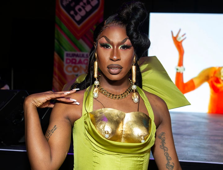 Shea Couleé attends RuPaul's Los Angeles DragCon in May 2022. 