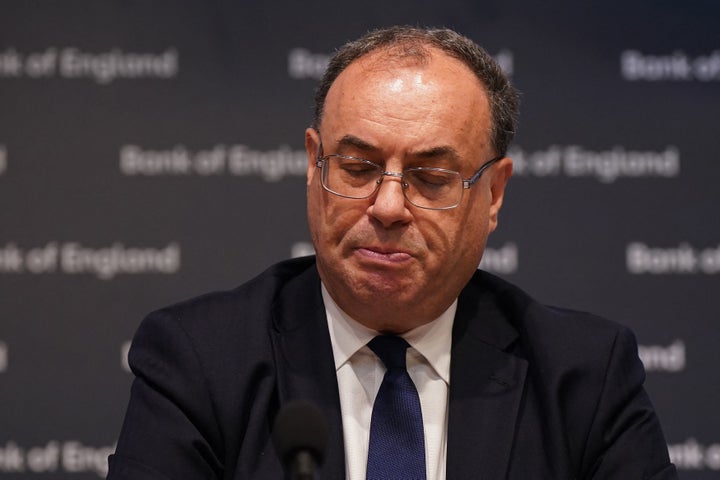 Bank of England governor Andrew Bailey