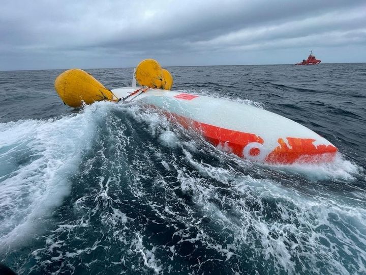 The Class40 boat capsized 15 miles off the coast of the Sisargas Islands near Galicia, Spain.