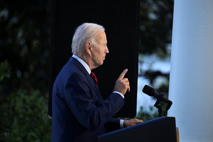 U.S. President Joe Biden addresses the nation on the killing of Al Qaeda leader Ayman al-Zawahiri in a U.S. drone strike, in Washington, U.S. August 1, 2022. Jim Watson/Pool via REUTERS