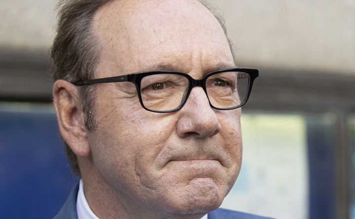 Actor Kevin Spacey arrives at a London courthouse where he faces sexual assault charges. The actor has pleaded not guilty and is scheduled for a trial next year.