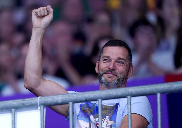 Fred Sirieix watches his daughter, England’s Andrea Spendolini Sirieix compete in the Women’s 10m Platform Final at Sandwell Aquatics Centre on day seven of the 2022 Commonwealth Games in Birmingham