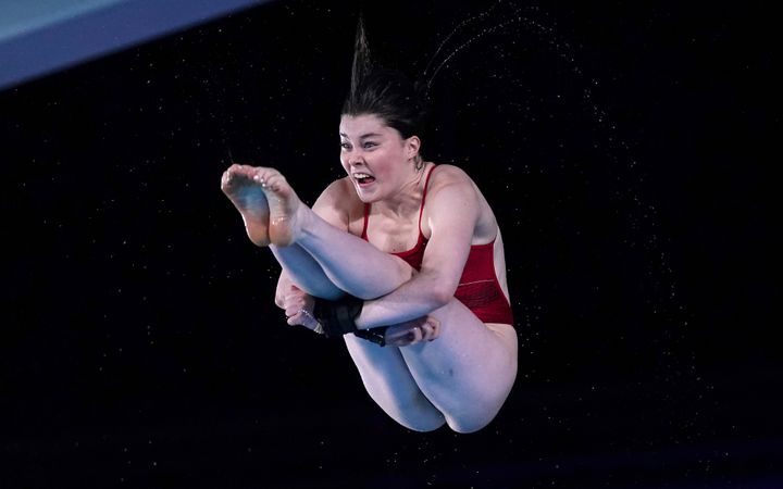England’s Andrea Spendolini Sirieix competes in the Women's Diving 10m Platform Preliminary round at Sandwell Aquatics Centre on Thursday