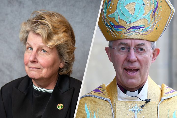 Sandi Toksvig and the Archbishop of Canterbury