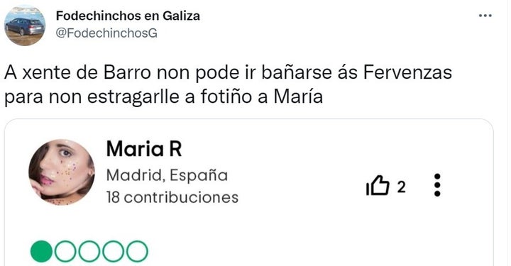 El comentario negativo visto en TripAdvisor que está dando mucho que hablar sobre Barosa (Barro)