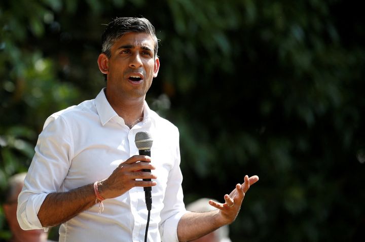 Rishi Sunak speaking at an event in Tunbridge Wells as part of his campaign to be leader of the Conservative Party and the next prime minister. Picture date: Friday July 29, 2022.