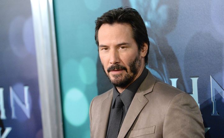 Reeves attends the premiere of "John Wick" on Oct. 22, 2014 in Hollywood, California.