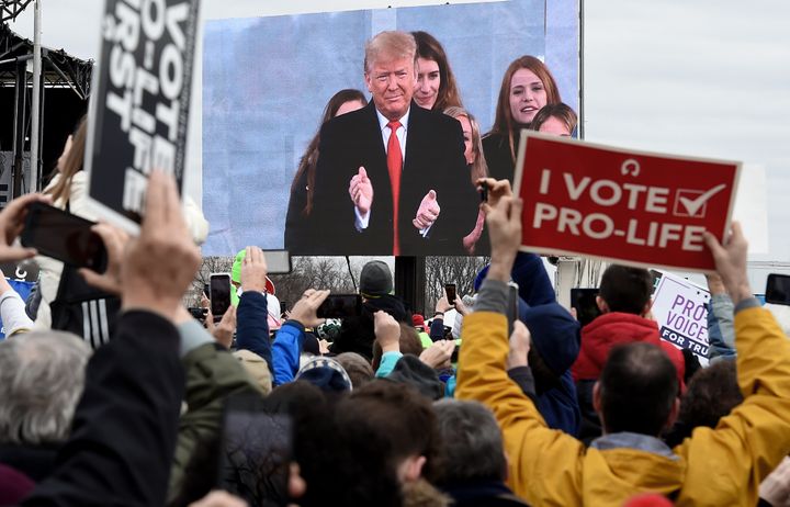 Donald Trump was the first sitting president to attend and speak at the annual March for Life in Washington, D.C., which he did on Jan. 24, 2020.