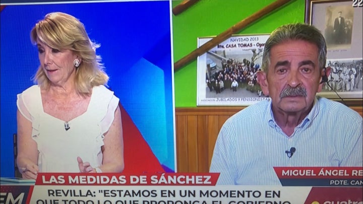 Esperanza Aguirre y Miguel Ángel Revilla.