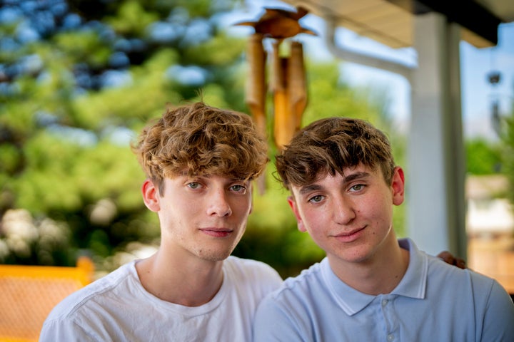 Jacob Metcalf (left) and Christian Peacock. 