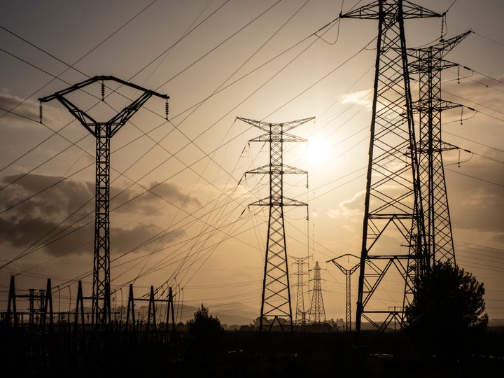 Postes eléctricos en Valencia.