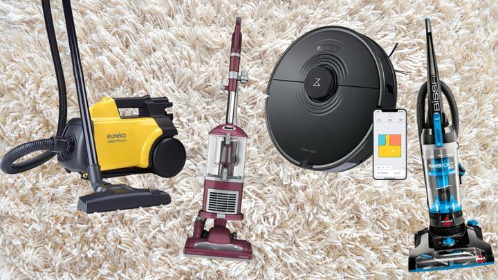 Highly-rated vacuums from Eureka, Shark, Roborock, and Bissell.