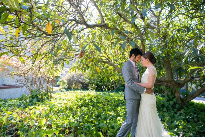 The author on her wedding day.