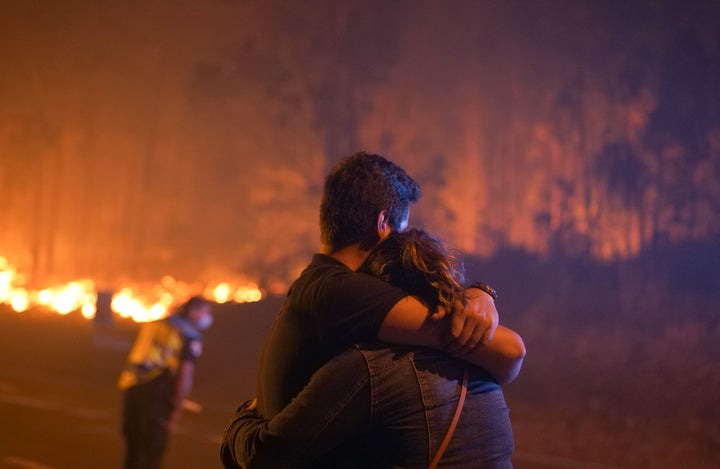 Foto de archivo de uno de los incendios activos en Galicia.